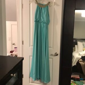 Gorgeous mint colored  Maxi dress